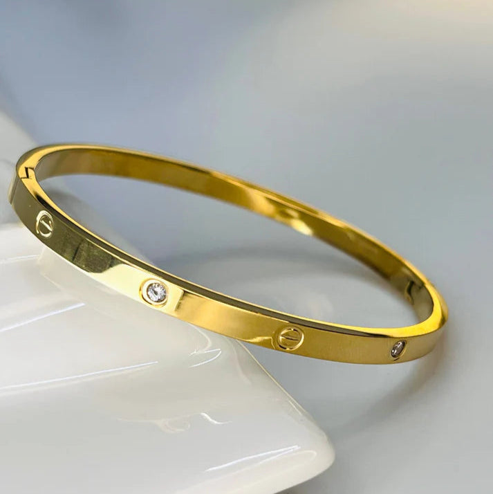 Bracelet Kada - 18K Gold Plated, Waterproof and Anti-Tarnish